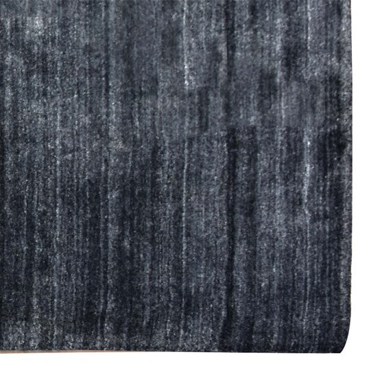 Handwoven Viscose Carpet -  Anthracit 18