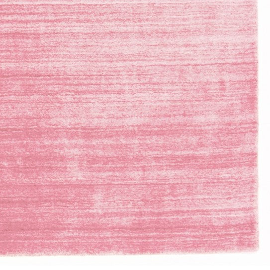 Handwoven Viscose Carpet - Pink 23