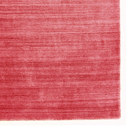 Handwoven Viscose Carpet - Red 24