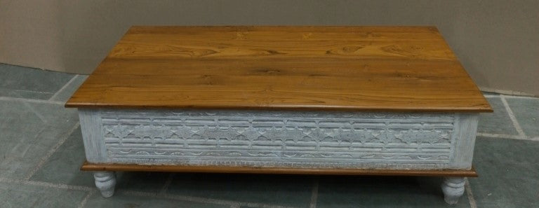 WOODEN COFFEE TABLE  75X150X46cm